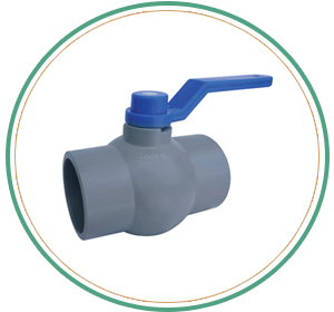 Solid Ball Valve Gray Long Handle 